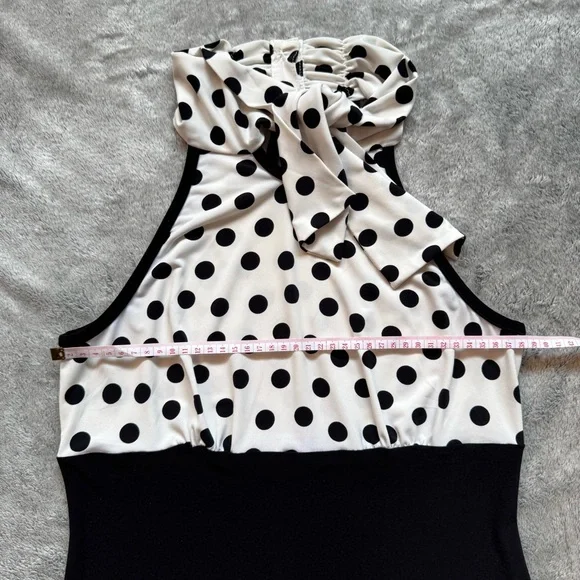 Vintage Joseph Ribkoff Parisian Black/White Polka Dot Set - Stretchy - Fits S:M - Picture 6 of 10